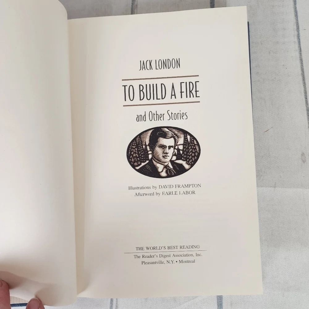 Vintage 90s Jack London To Build A Fire and Other Stories Hardcover - Picture 6 of 12